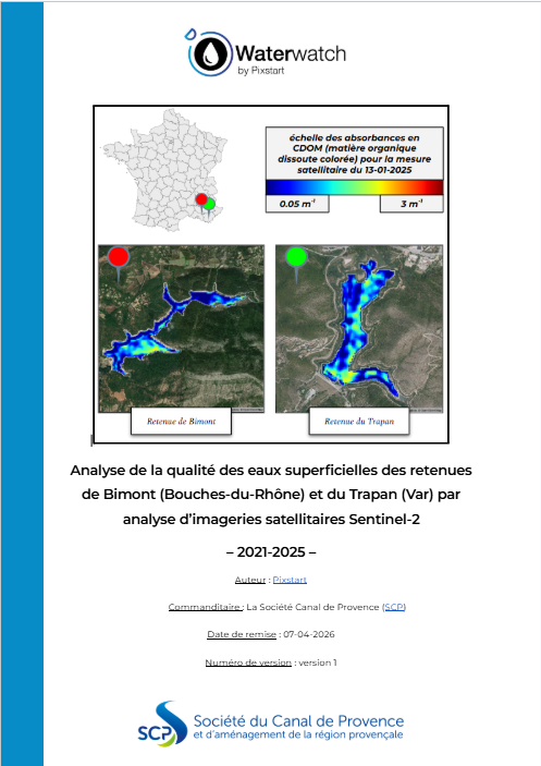 Exemple de rapport scientifique Waterwatch d'aide à la décision